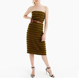 NWOT JCrew Striped Raffia Cocktail Dress